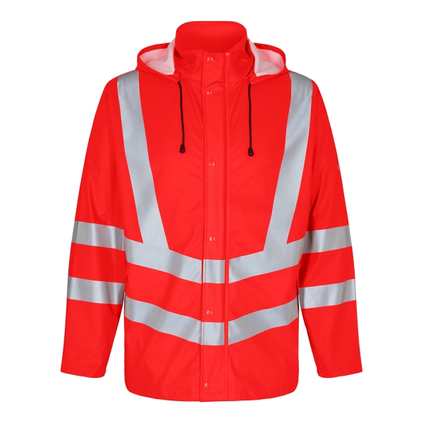Preview: Safety Regenjacke 47 Red (Hi-Vis)